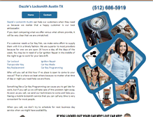 Tablet Screenshot of carlocksmithsaustin.com